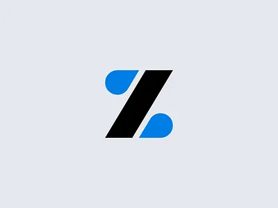 Z Water brand branding clever drip drop identity logo mark palette water z