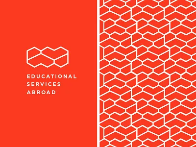 Educational Services Abroad Logo ambigram branding esa logo