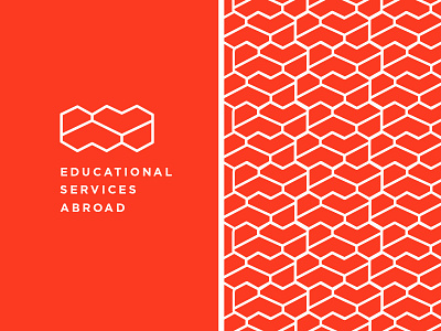 Educational Services Abroad Logo ambigram branding esa logo