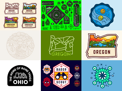 Best Nine 2016 badge badgr best nine emerald illustration ohio oregon