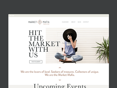 Market Mafia Home Page clean design digital home landing minimal simple web web design website