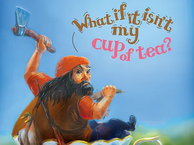 Part of Illustration for the English Idioms Poster Challenge hunter idiom man