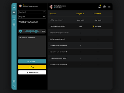 Interpreter Dashboard Portal dashboard desktop portal questions ui