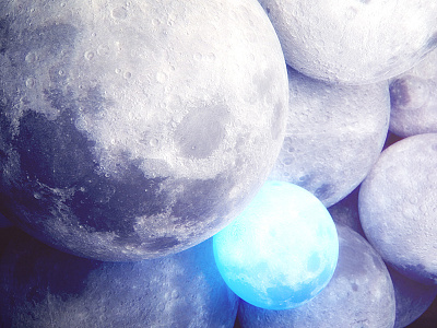 Daily Render: Super Bluemoon 3d blue moon cinema 4d daily daily renders everyday art everydays moon motion motion design octane super moon