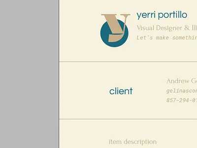 Invoice Branding brand invoice logo rebrand stationary