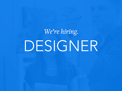 Hiring : Web Designer