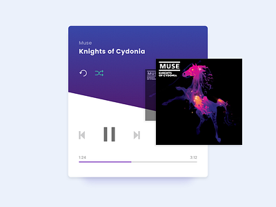 Daily UI #009 - Music Player 009 app daily daily ui interface design minimal mobile music music player