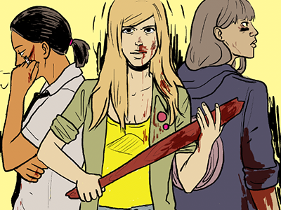 Don't Tell illustration ladies