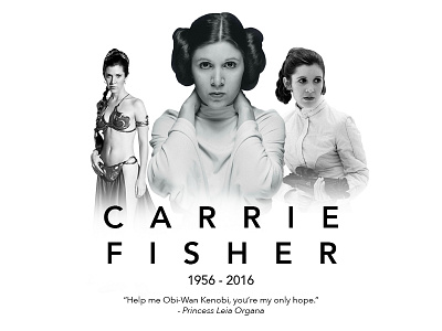 Rest in Peace princess leia star wars