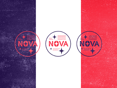 Nova letters logo stamp