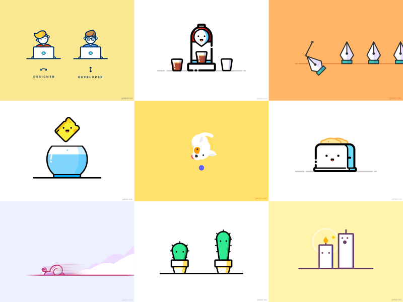 My Best Nine Of 2016 animation illustration