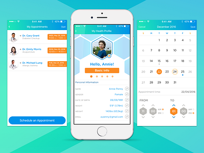 Ambient mobile app app design application colors design health ios iphone mobile app mockups uiux