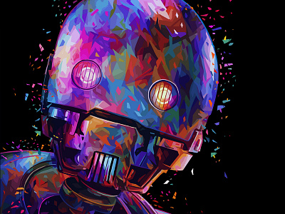 K-2SO alessandro pautasso illustration k 2so k2so kaneda kaneda99 sci fi star wars