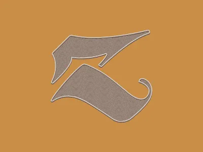 Bold Z adobe ai bevel bold design dropcap graphic script type vector