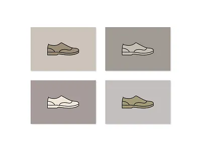 Icon color study color icon shoe
