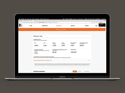 Investment Detail detail finance investment responsive website