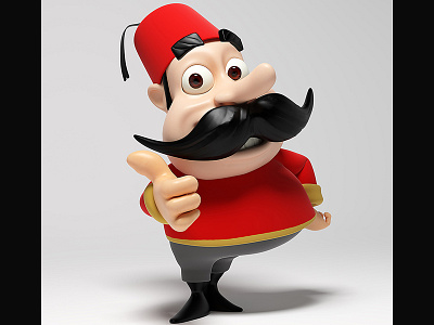 Freelace - Fez Character 3d 3dsmax cartoon char character freelance model sculpt vray zbrush