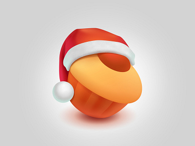 Pikabu cake christmas happynewyear icon illustration logo muffin pikabu redhat xmas
