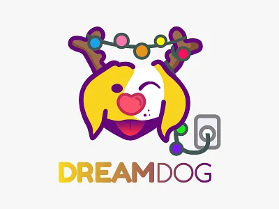 Happy Holidays app christmas colorful dog holidays lights