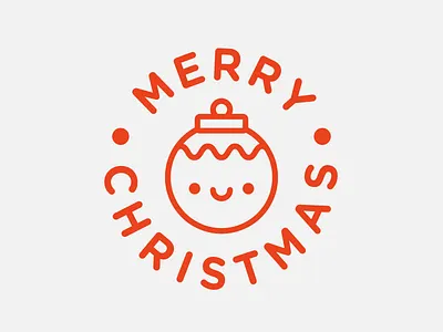 Christmas Greeting badge icon merry christmas ornament
