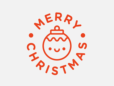 Christmas Greeting badge icon merry christmas ornament