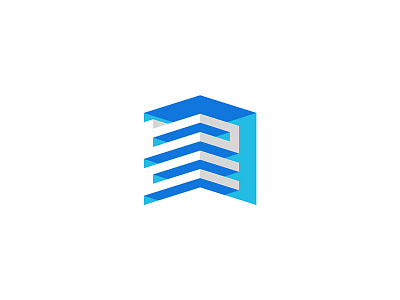 BnC Investment Logo design | cubic | 3D | geometric 3dlogo architecture blue branding construction cubic developer geometric isometric logo property realestate