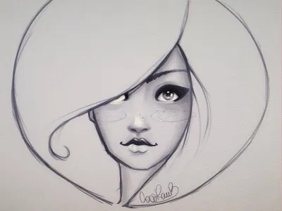 Sketching faces doodle eyes face features girl illustration photoshop sketch
