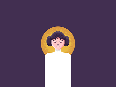 Princess Leia, where are you tonight? carrie fisher disney illustration portrait princess princess leia star wars