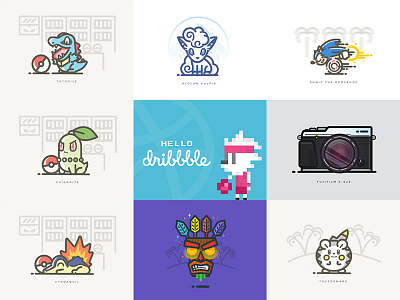 Best Nine - 2016 2016 best design dribbble pixelwolfie shots