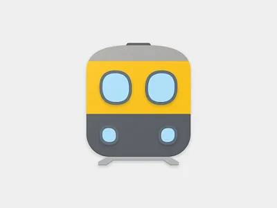 Torbini android app icon material design rail train