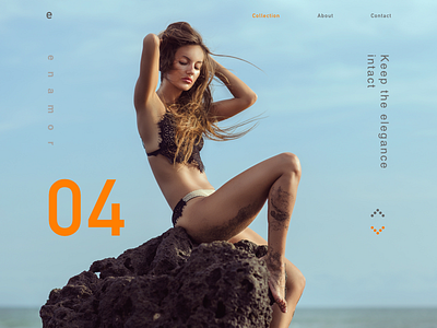 lingerie brand UI collection ui ux website.