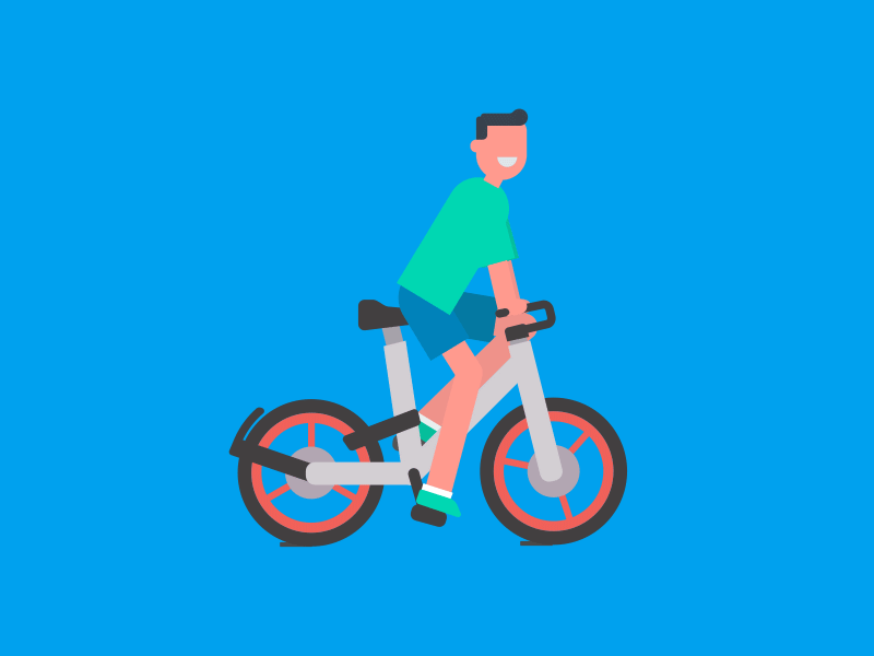Mobike bicycle sharing bike blue gif internet bicycle mobike riding
