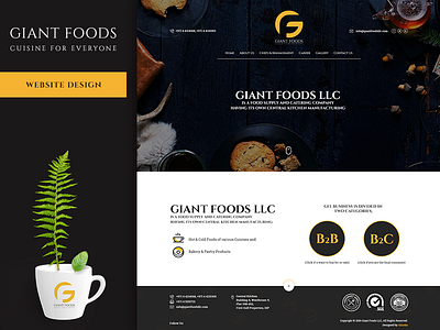 GIANT FOODS Website food website interaction design simple website ui design web design website design