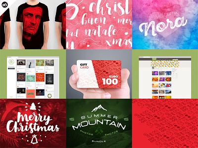 2016 Best Nine! best nine creativemarket eyewear gift card handlettering handwriting icons isometric overlays pattern society6 typography