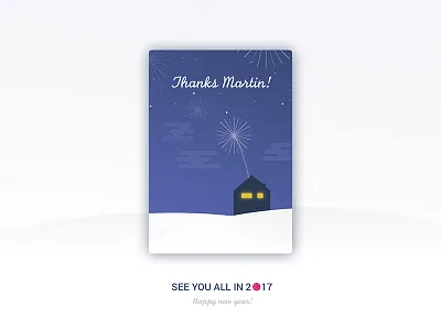 Happy new year 2017 debut fireworks new year thanks