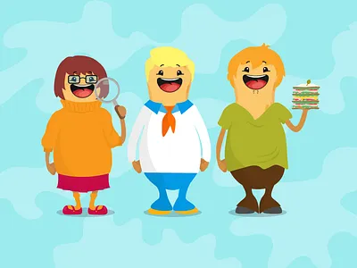 Scooby Gang! bingo circus costume doo fun illustration pablo scooby