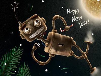 Machinarium Tribute amanita character machinarium new year pine robot samorost steam punk texture