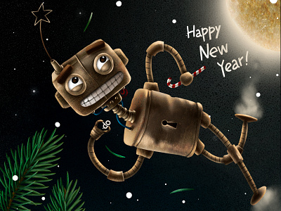 Machinarium Tribute amanita character machinarium new year pine robot samorost steam punk texture