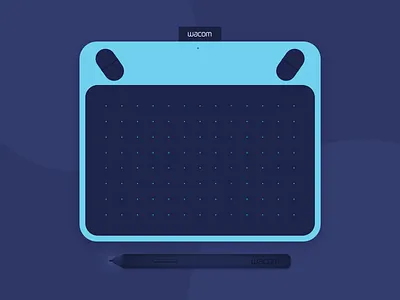 Wacom Intuos designers icon illustration intuos pen sketch tablet tools wacom
