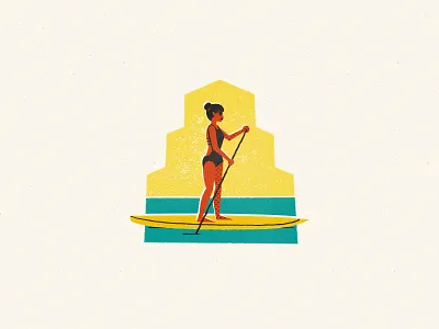 Sup austin austin tx halftone ios lake paddle board stand up paddle board sticker sticker pack summer sup texture