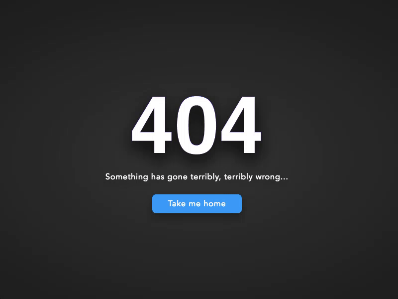 Day 033 - 404 Error 033 404 codepen css daily error glitch ui web design