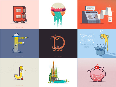Best Nine Of 2016 2016 36 days best of nine illustration india type typography vector yatish asthana