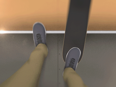 Footwork feet lake match cut perspective point of view pov ramp school yard skateboard snow