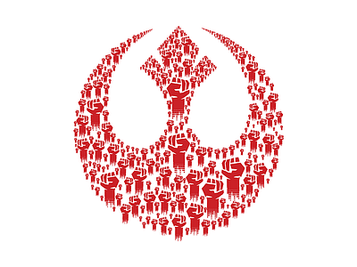 Fight the good fight illustration rebel rogueone starwars