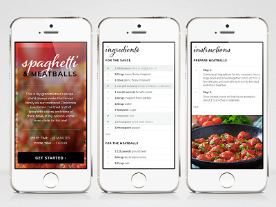 Recipe | Week 5 | Weekly UI challenge dailyui ingredients mobile recipe ui weeklyui