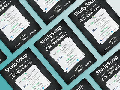 Studysoup Elite Notetaker School Flyer Design campus design flyer poster student studysoup