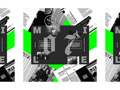Grand Circus Issue 4 blackletter grid layout magazine photography print publication sanserif
