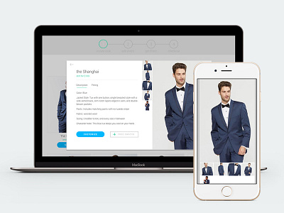 Menguin Website Re-design menguin menswear product product page suits tuxes ui uiux ux web web design