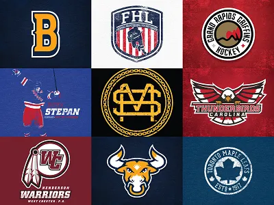 Top 9 of 2016 9 baseball branding bull hockey illustration leaf letter sports stepan top