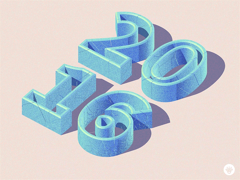 Happy New Year! 2017 3d c4d gif happy new year